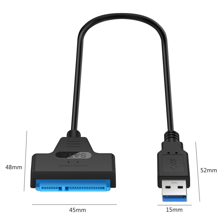 Adapterkabel SATA til USB 3.0