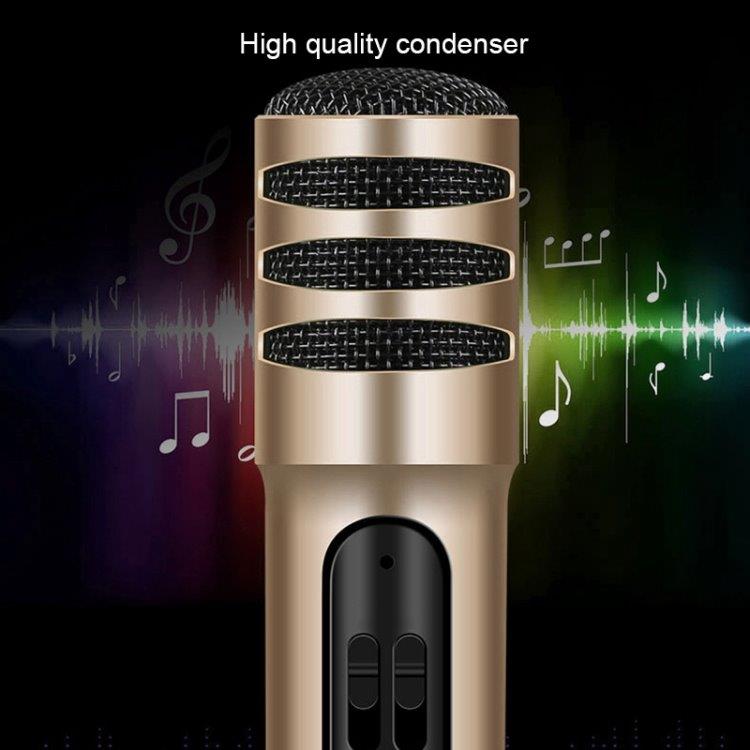 Karaoke Live-mikrofon med højttaler for mobiltelefon