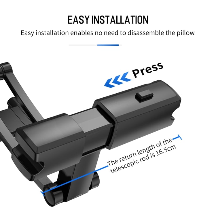 ROCK Universal Holder til bilens Nakkestøtte - Mobil & Tablet
