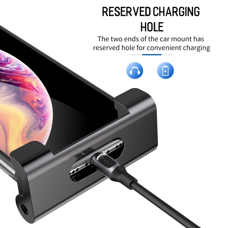 ROCK Universal Holder til bilens Nakkestøtte - Mobil & Tablet