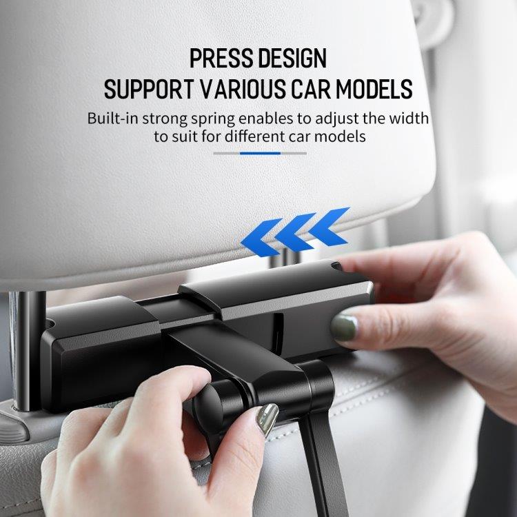 ROCK Universal Holder til bilens Nakkestøtte - Mobil & Tablet