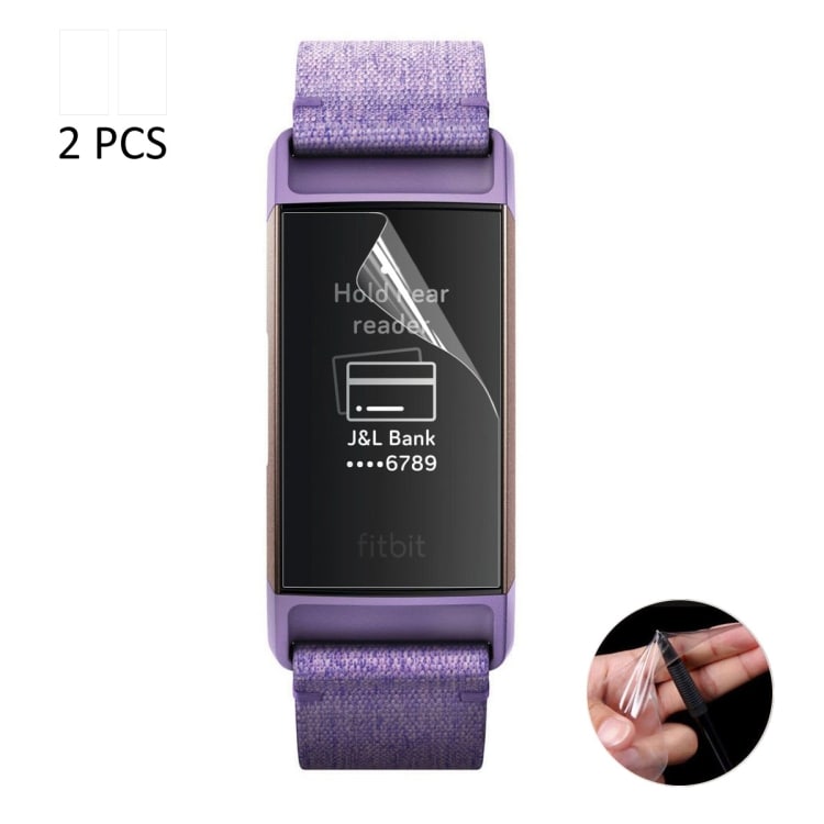 Hærdet skærmskåner i glas Fitbit Charge 3 - 2Pak