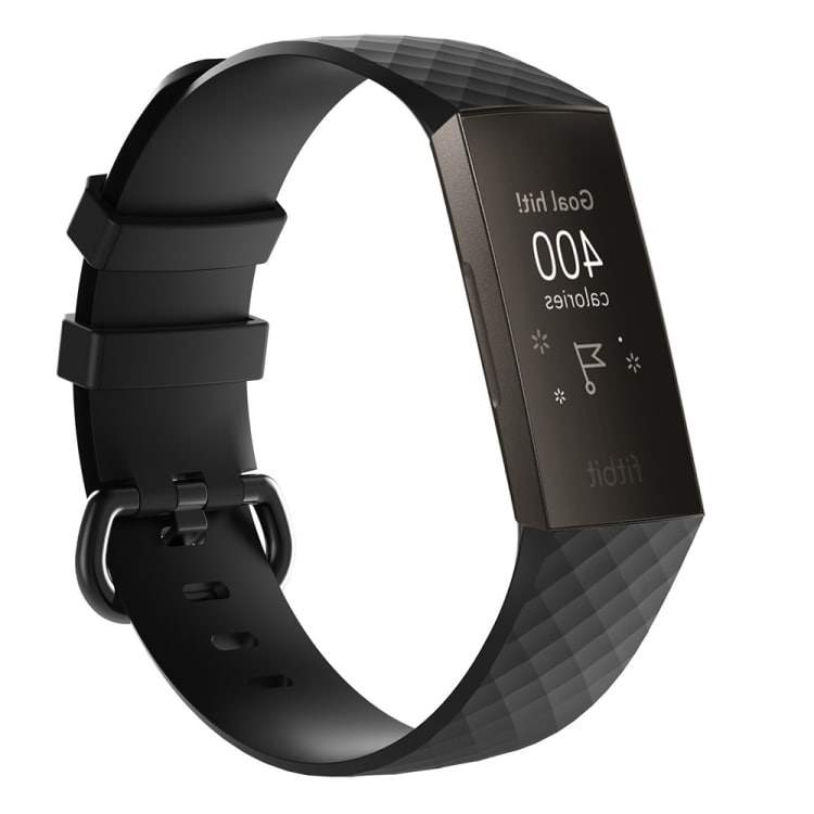 Silikonerem Fitbit Charge 3 - Sort