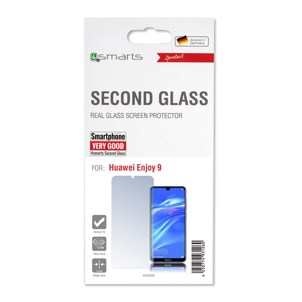 4smarts Glasskåner/ Displayskåner/ Skærmskåner/ Huawei Enjoy 9