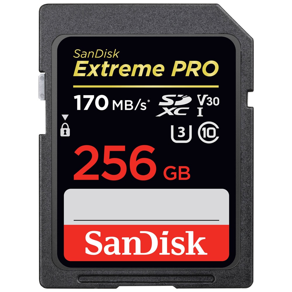 SanDisk Extreme Pro SDXC Class 10 UHS-I U3 V30 200/140MB/s 256GB