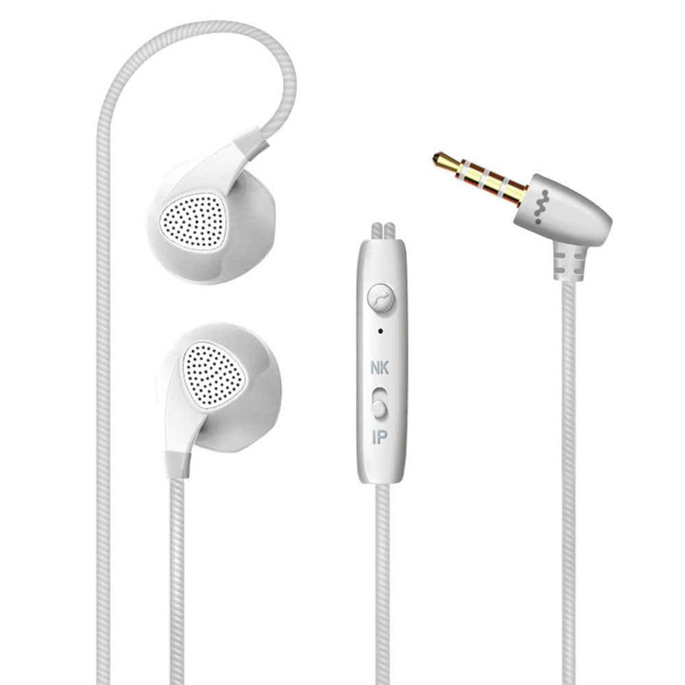 EarPlugs Headset med Mic - Hvid