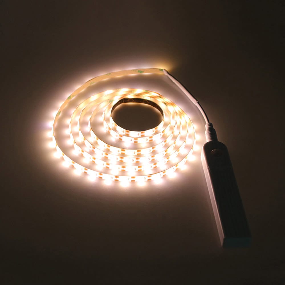 LED-belysning under møbler Batteri Varm hvid