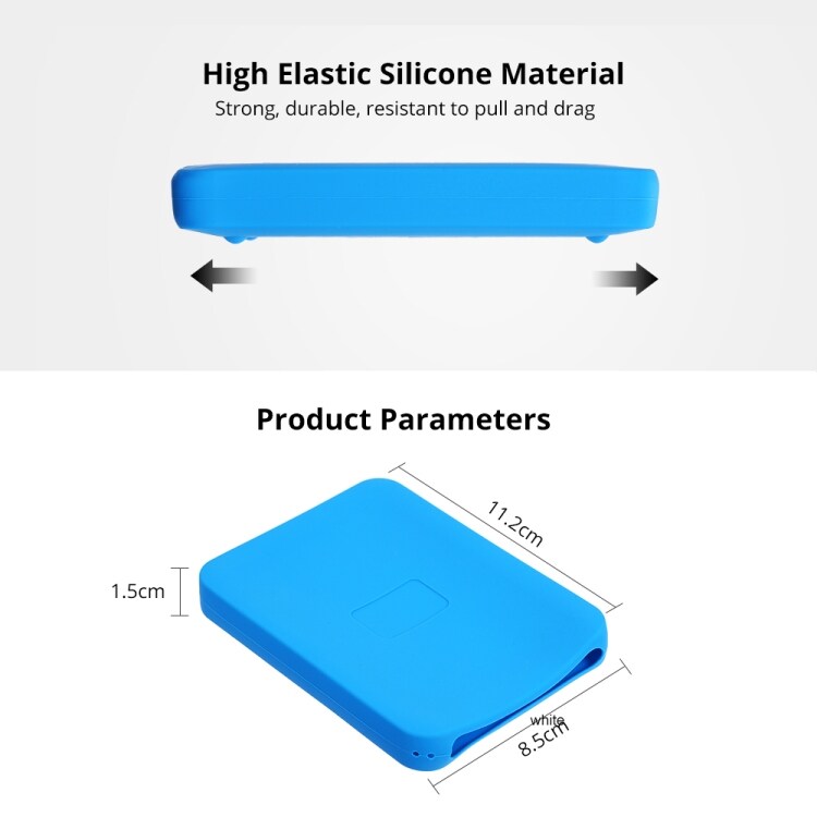 2,5 tommers silikonefoderal/beskyttelse til extern harddisc