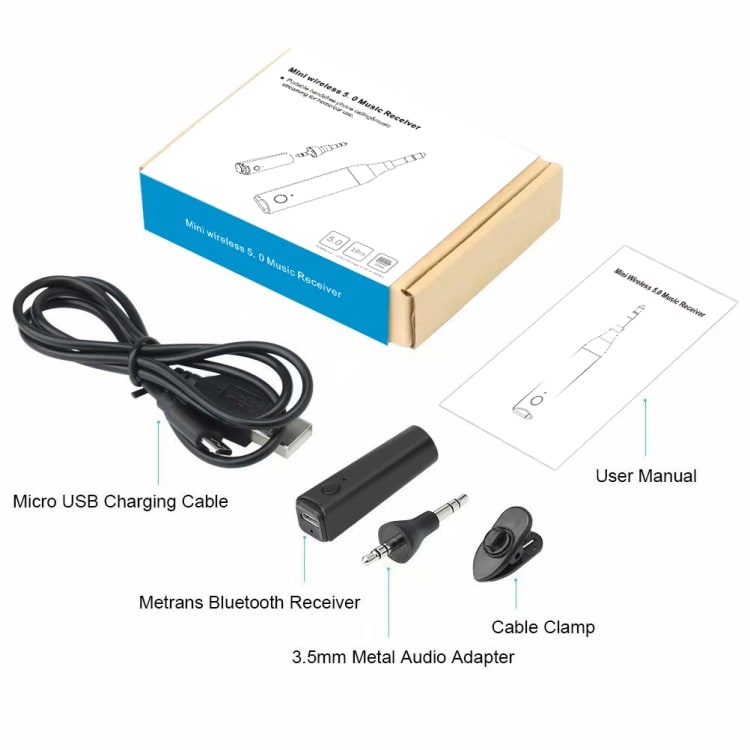 Trådløs 5.0 Bluetooth modtager radio adapter