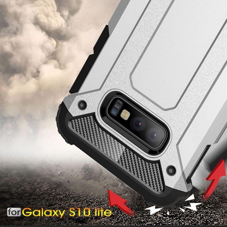 Magic Armor TPU + PC mobilcover kortholder Samsung Galaxy S10 E Sort