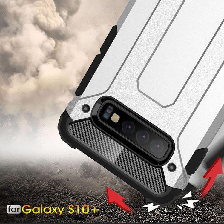 Magic Armor Tegnebogsholder TPU+PC for Samsung Galaxy S10+ Sort