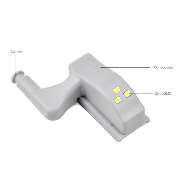 LED Sensor Skabsbelysning/ dør garderobelampe hvid