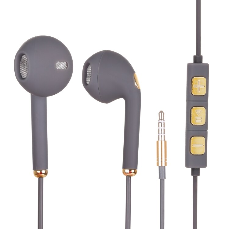 Høretelefoner i grå/guld 3.5mm