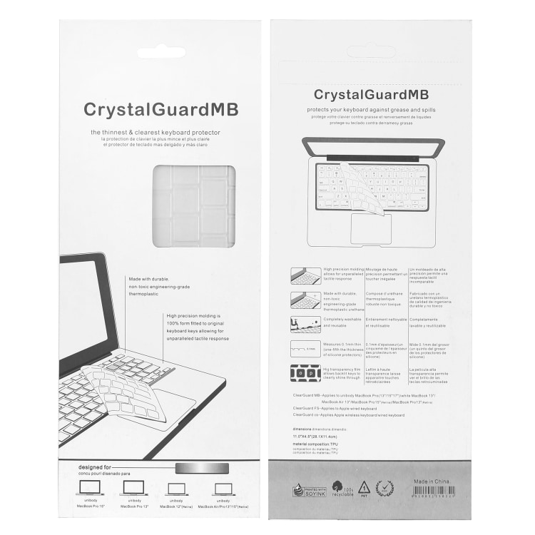 Laptop TPU Silikonebeskyttelse taster - Microsoft Surface Pro 6 / 5 / 4