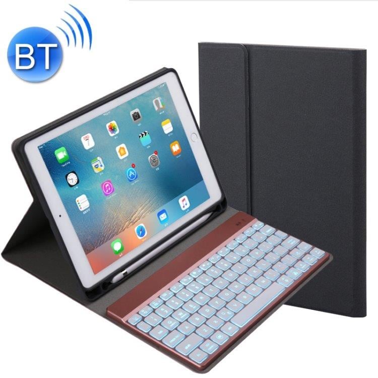 Foderal til  iPad Pro 9.7 ", iPad Air, iPad Air 2 - Aftageligt tastatur LED