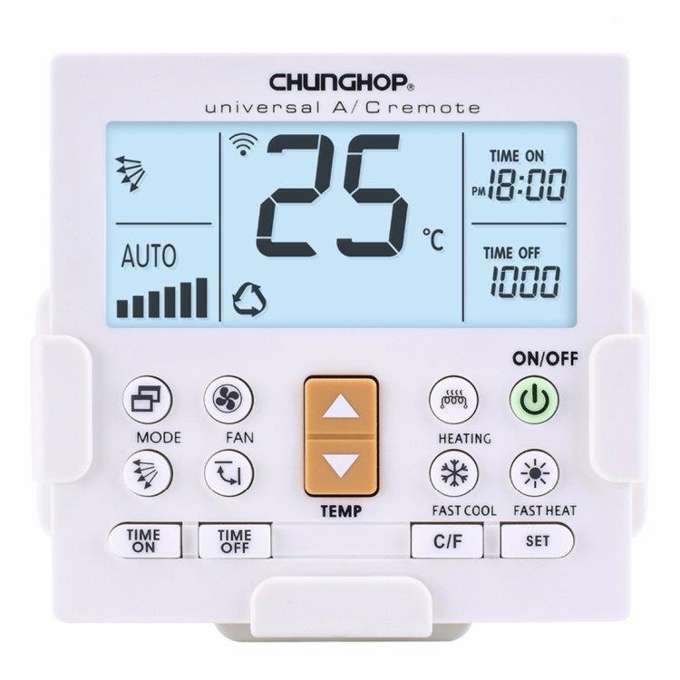 CHUNGHOP Universal LCD A-C Fjernkontrol med holder