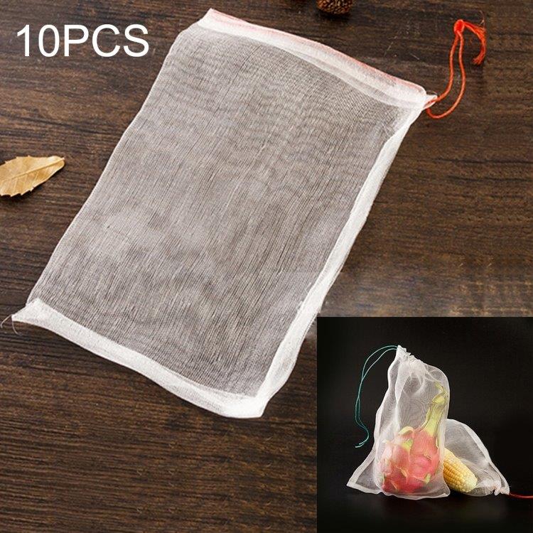 Poser til frugt og grønt - 10-pak stofpose / frugtpose 30x20cm