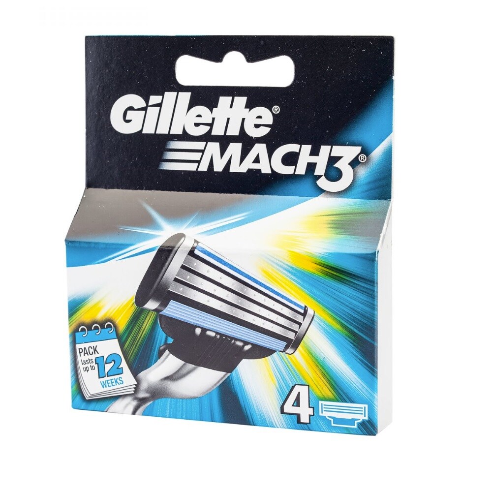 Gillette Mach3 Barberblad Pakke med 4 stk.