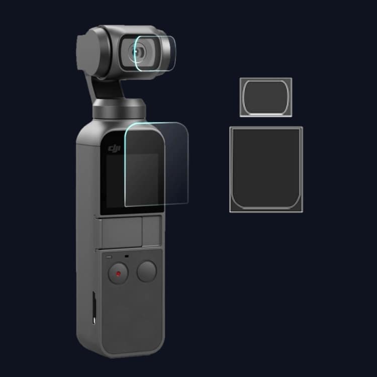 Linsebeskyttelse & Skærmbeskyttelse DJI OSMO Pocket Gimbal - 4 Dele
