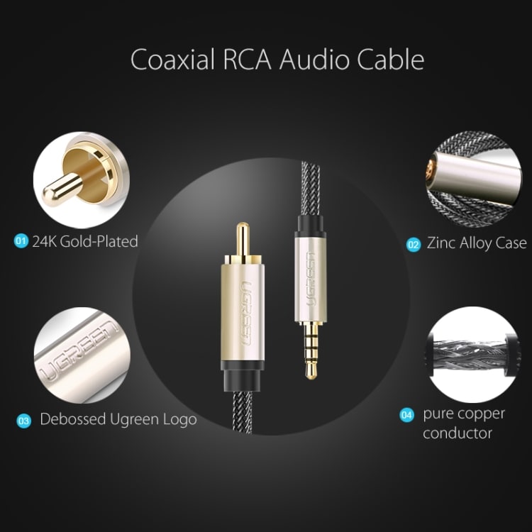 Lydkabel 3,5 mm til RCA SPDIF Kabel