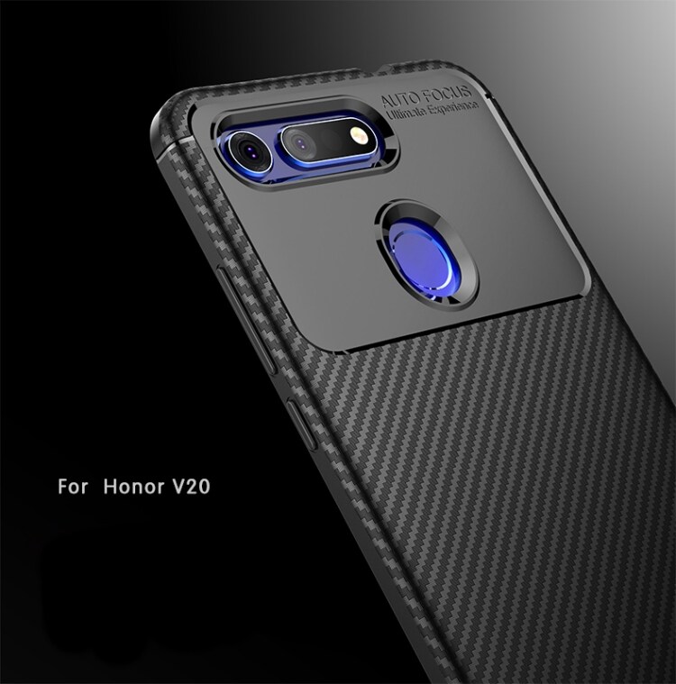 Cover Shockproof Carbonfiber Huawei Honor V20