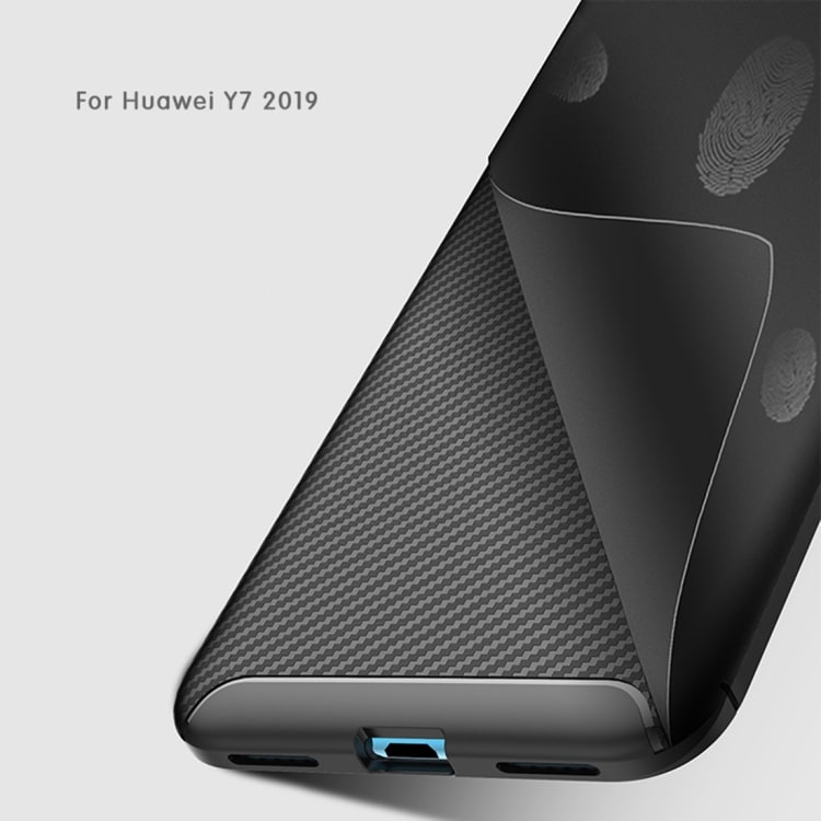 Cover Shockproof Carbonfiber Huawei Y7 (2019)