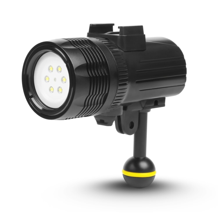 Undervandslampe LED GoPro HERO7 /6 /5 1500 Lumens 60 m