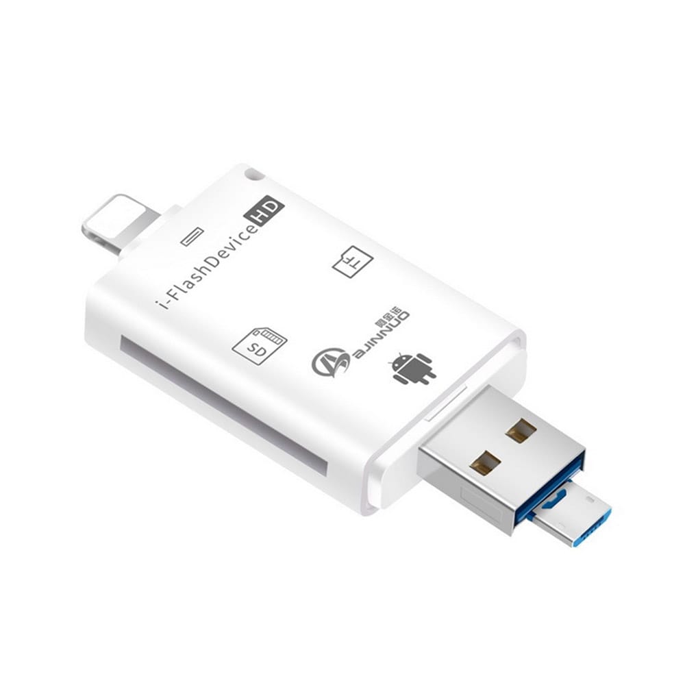 4i1 Memorycardlæser USB/Lightning/MicroUSB