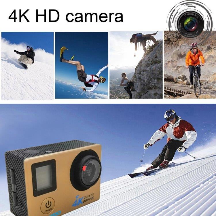 4K WiFi  Sport Kamera med Vandtæt foderal