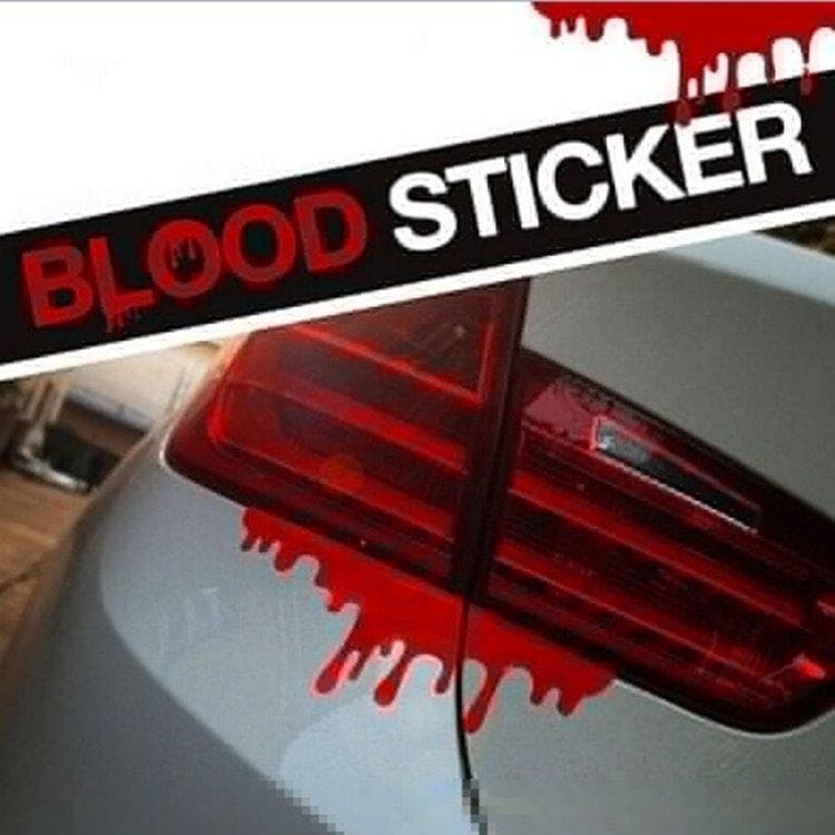 Bilklistermærke / dekoration Rinnende blod stickers - 10-Pak