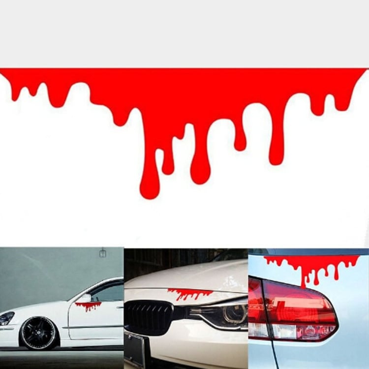 Bilklistermærke / dekoration Rinnende blod stickers - 10-Pak