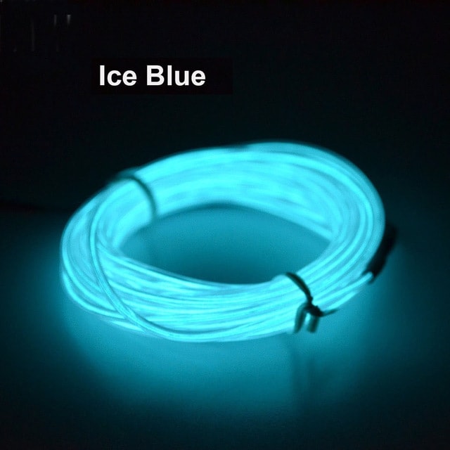 Batteridreven Led Glowstrip Neon-strip 3 Meter -  Iceblue