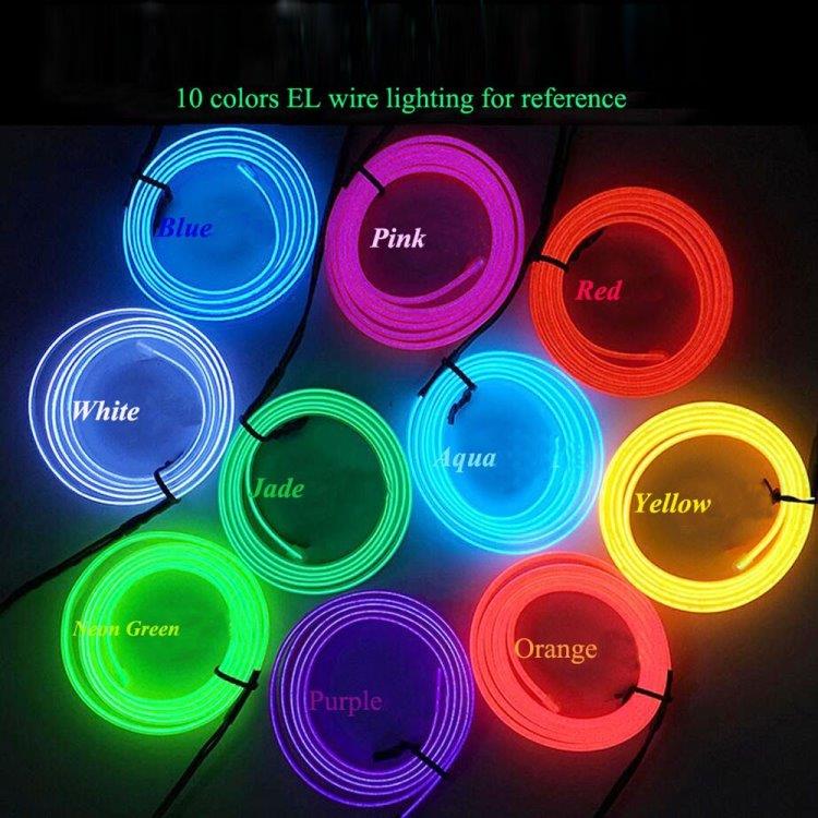Batteridreven Led Glowstrip Neon-strip 3 Meter - Gul
