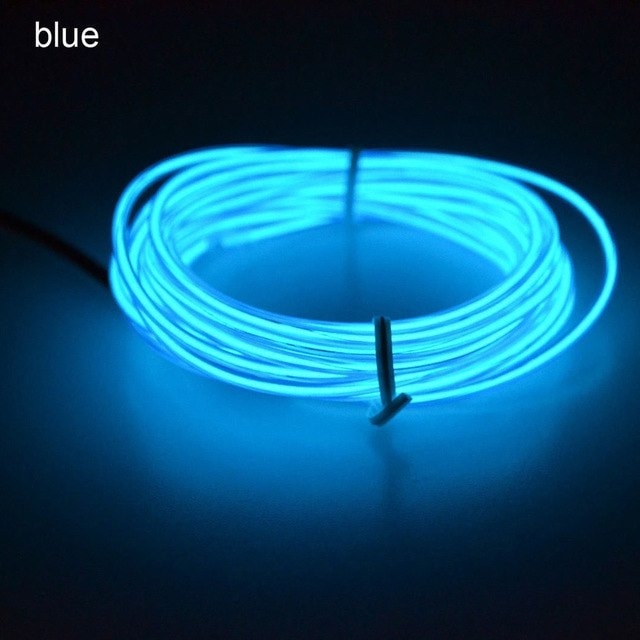 Batteridreven Led Glowstrip Neon-strip 3 Meter -  Blå