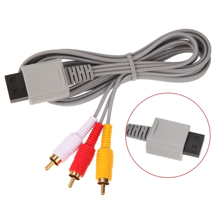 Komponentkabel / TV-kabel - 3 RCA AV-kabel kompatibelt med Nintendo Wii