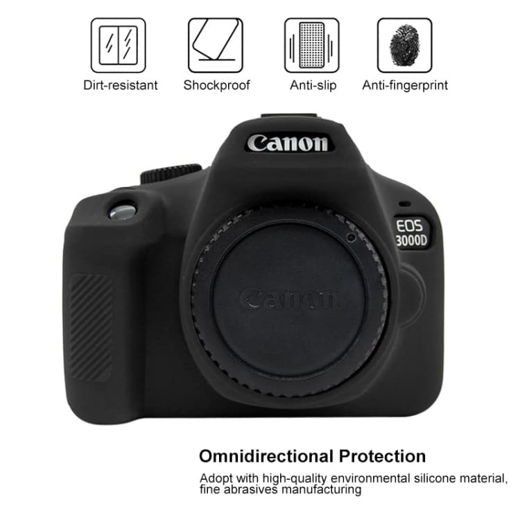 Silikonetaske / foderal Canon EOS 3000D / 4000D(Black)