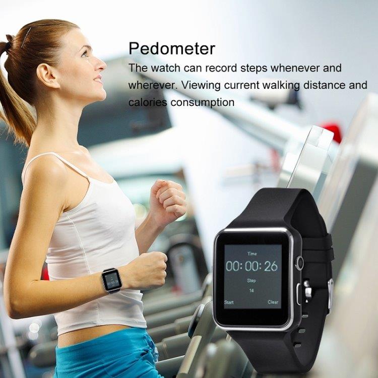 Smartwatch med Kamera Touch Screen Bluetooth iPhone / Android - Hvid