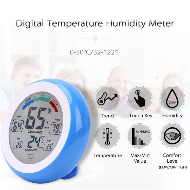 Digitalt Thermometer med Luftfugtighed / Hygrometer