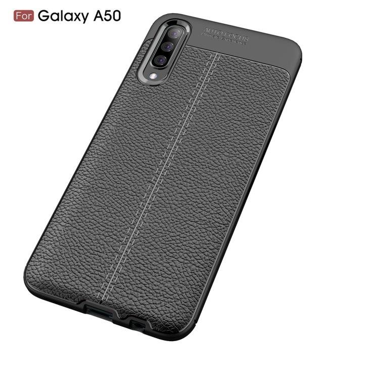 Cover Leather-Look Galaxy A50 (Black)