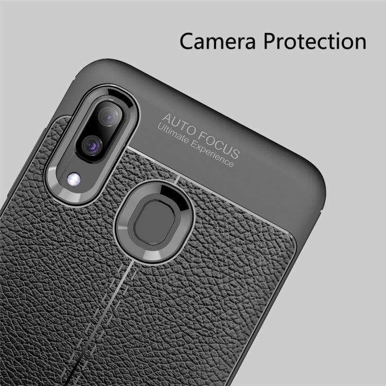 Cover Leather-Look Galaxy A40 (Black)