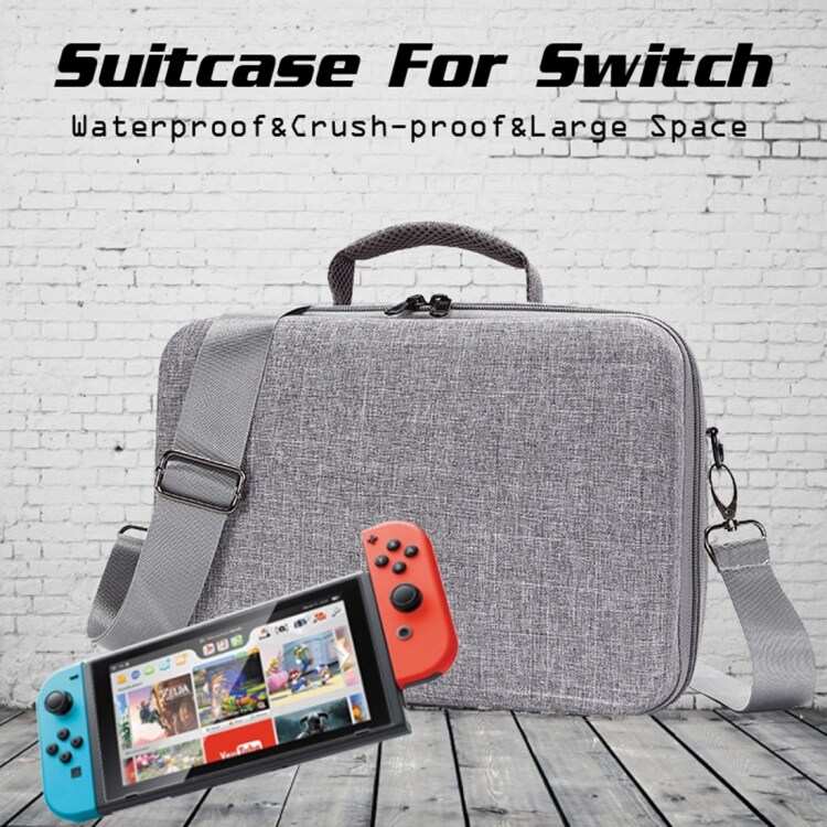 Grå Skuldertaske til Nintendo Switch
