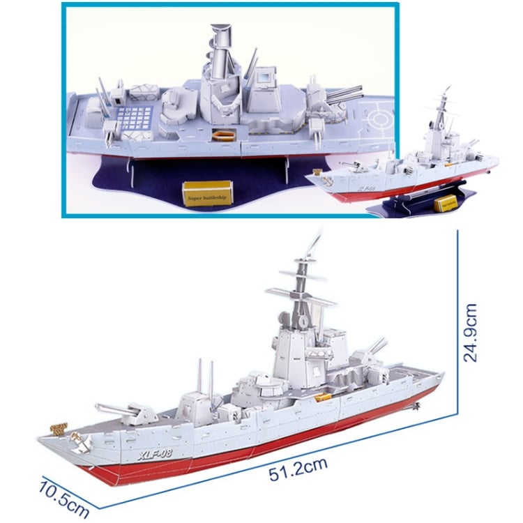 3D Puslespil 120 deles krigsskib