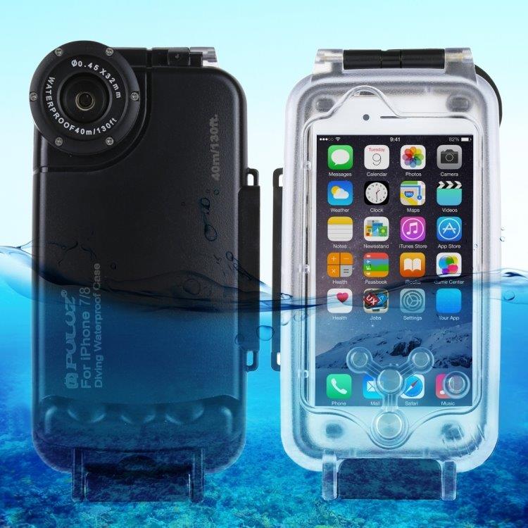 Undervandsetui 40 Meter iPhone 8 & 7