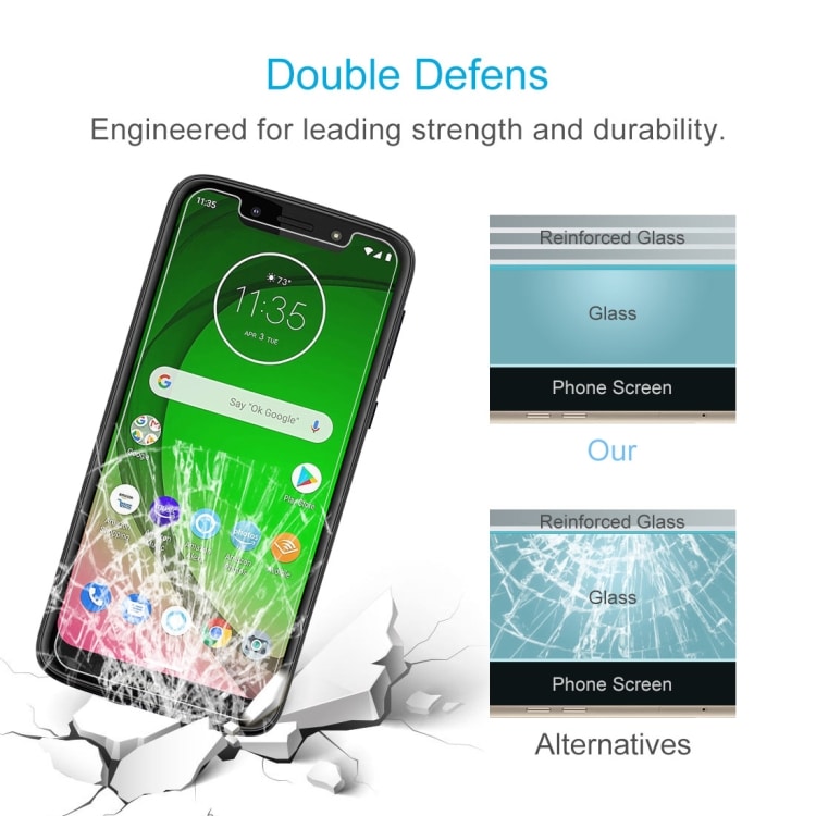 Hærdet skærmskåner i glas til Motorola Moto G7 Play