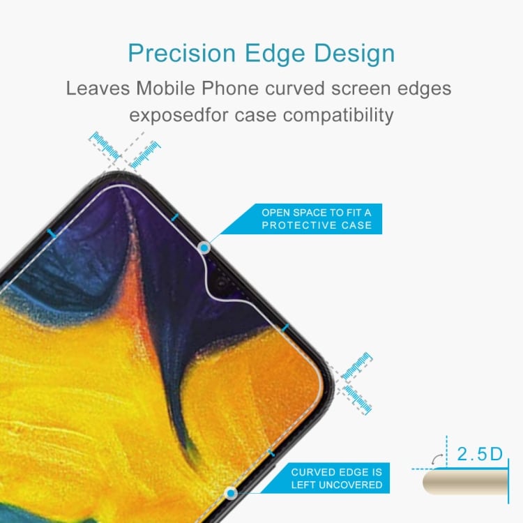 Hærdet skærmskåner i glas til Samsung Galaxy A30