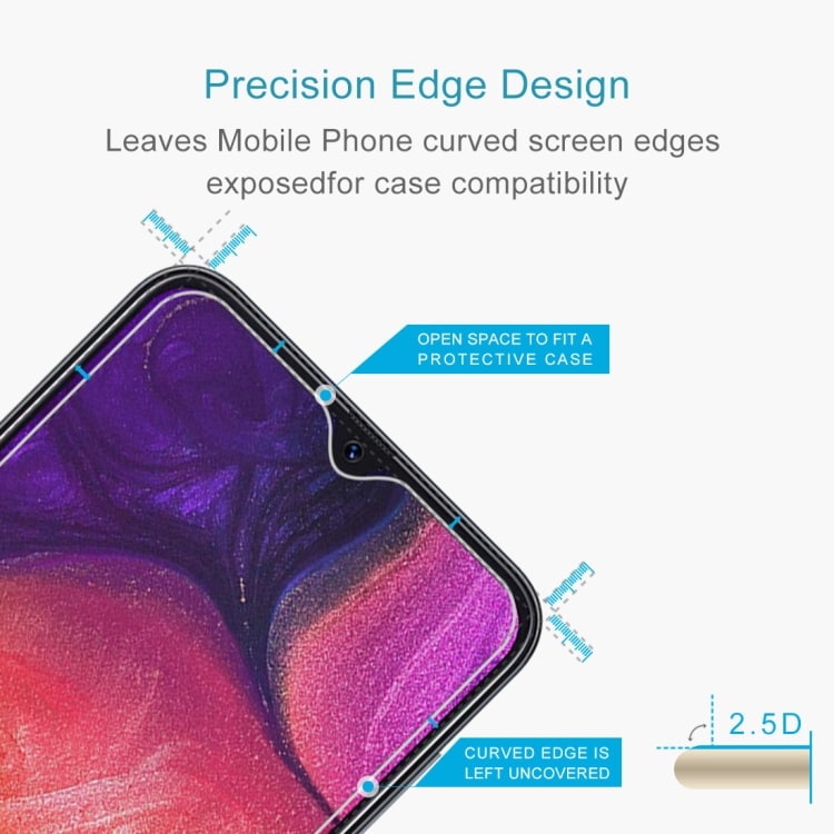 Hærdet skærmskåner i glas til Galaxy A50