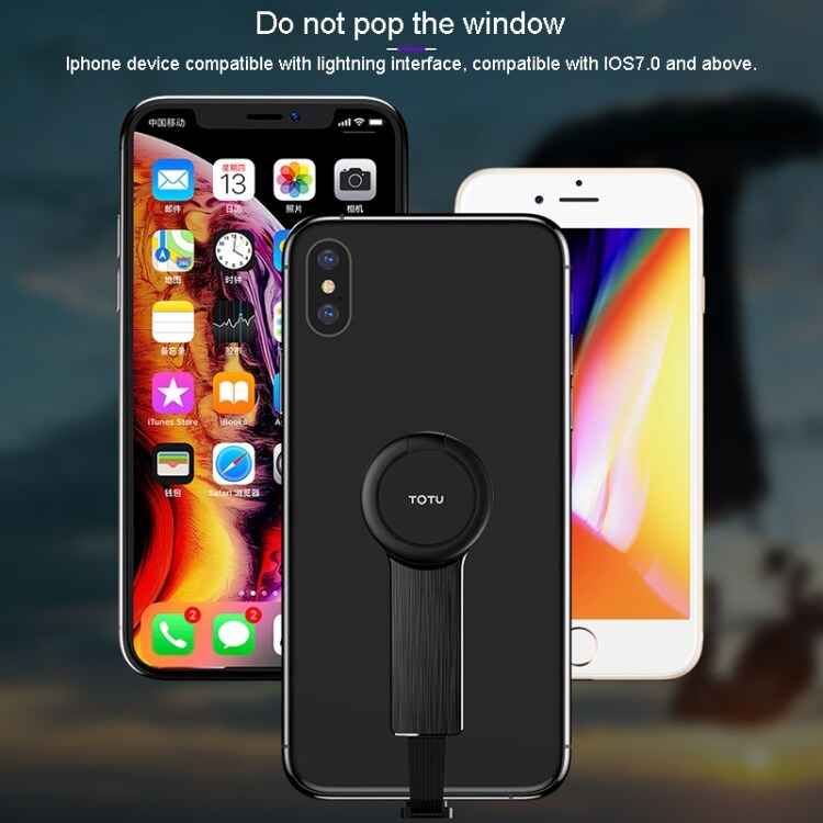 TOTUDESIGN Ringholder med Ladekontakt og Lydkontakt iPhone