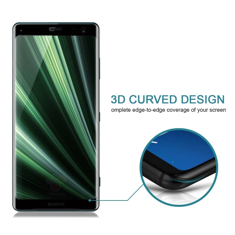 3D Fuld Skærmskåner i hærdet Glas Sony Xperia XZ3