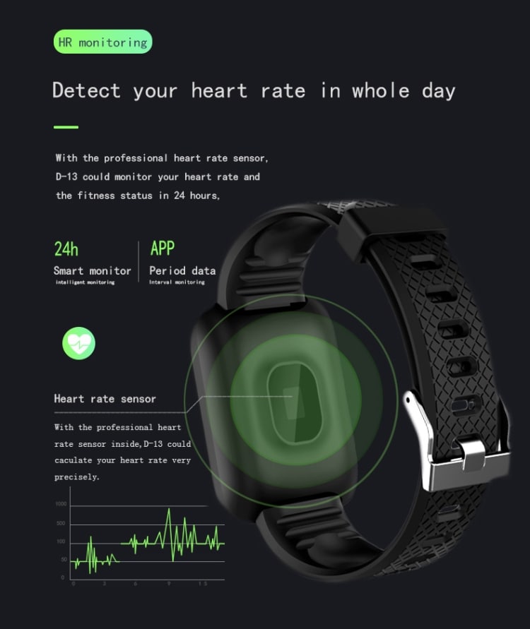 Smartwatch søvncheck / blodtryk / puls / samtale-id mm