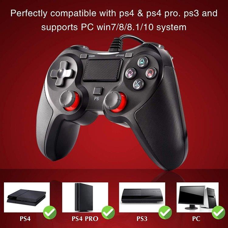 Playstation 4 Håndkontrol / Gamepad med vibration
